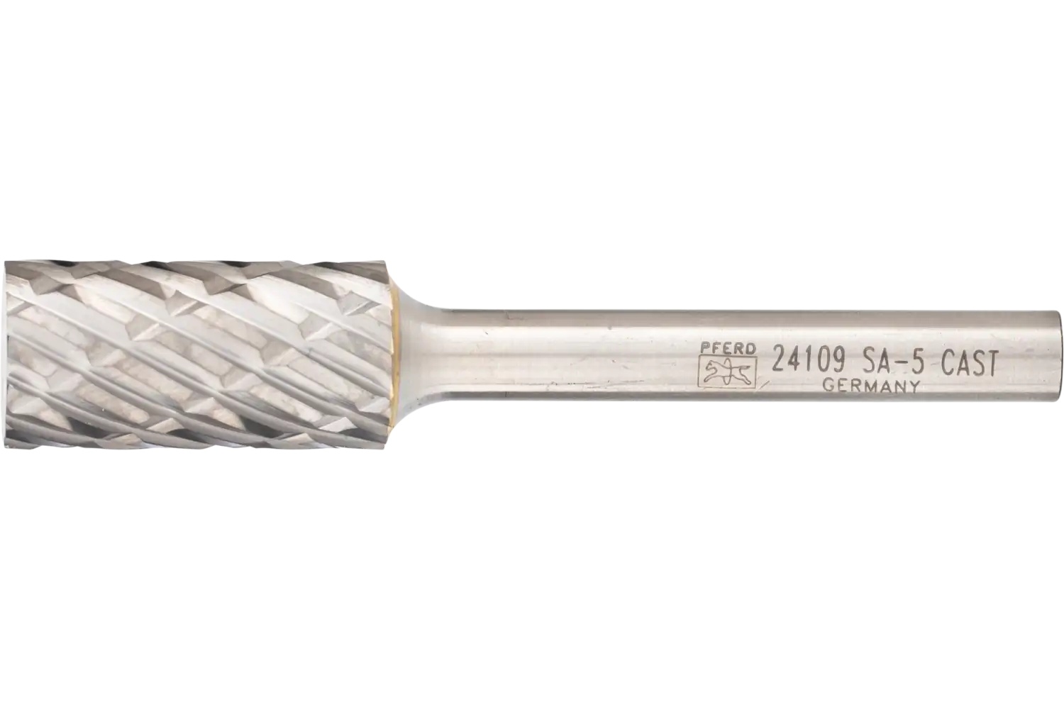 Picture of Pferd Carbide Bur SA-5 Cylindrical Uncut End CAST Cut 1/2" x 1" x 1/4" Shank